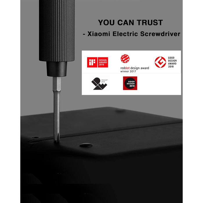 Акумуляторна викрутка Xiaomi Mi Precision Screwdriver – Електрична викрутка з набором біт