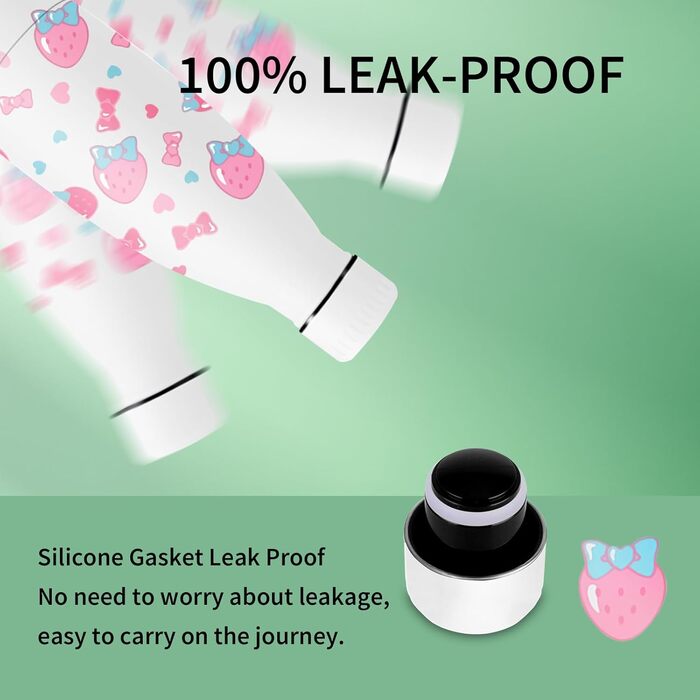 Термос Vikaster 500 мл: сталева термофляга, без BPA, витокозахисна, для спорту, подорожей, школи та активного відпочинку