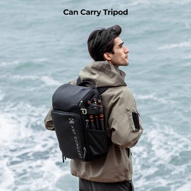 Рюкзак для фототехніки K&F Concept Alpha 25L, чорний: для фотографів, з відділенням для 16-дюймового ноутбука, сумісний з дронами DJI Mavic