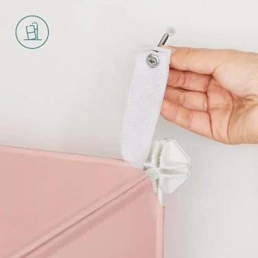 SONGMICS 16-Cube Storage Organizer with Doors - Kids Closet, Shoe Rack, Multi-Purpose - Pink
