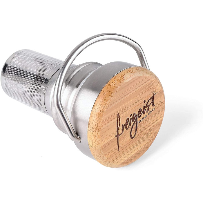 Термос-пляшка 1л: термопляшка, ізотермічна пляшка, зберігає холод 25 годин/тепло 13 годин, без BPA, для походів, активного відпочинку, велосипеда, офісу (сито для чаю, 750 мл)