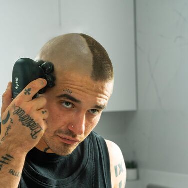 Електричний голкострум для голих голів чоловічий Shav Crowner, голкострум для голови, апарат для гоління голови вологою та сухою, чоловічий голкострум