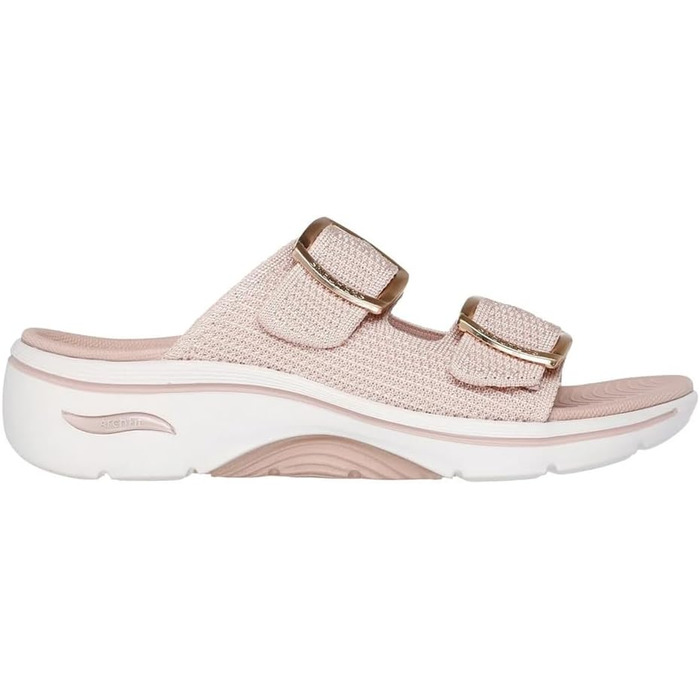 Сандалі жіночі Skechers Go Walk Arch Fit 2.0 Chloe - Blush (41 EU) - комфортні слайдери для щоденного носіння