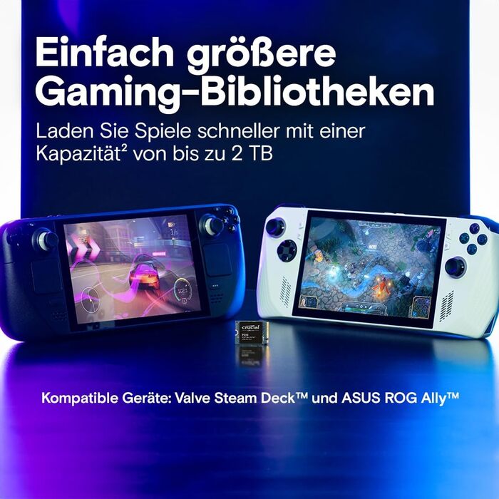 SSD Crucial P310 1TB M.2 2230 PCIe Gen4 NVMe - до 7100 МБ/с, сумісний зі Steam Deck, ASUS ROG Ally, MSI Claw та Microsoft Surface