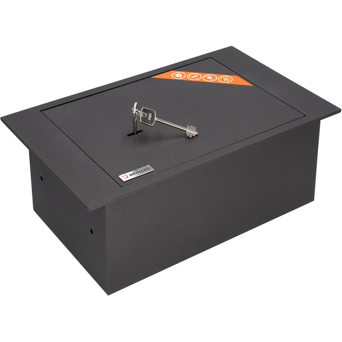 Вбудований сейф для підлоги з ключовим замком Tresor – 4L, 13x39x21 см (зовнішні розміри), 12x33x17 см (внутрішні розміри)