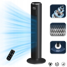 Колонний вентилятор Levoit TempSense 36 Pro Tower Fan, чорний