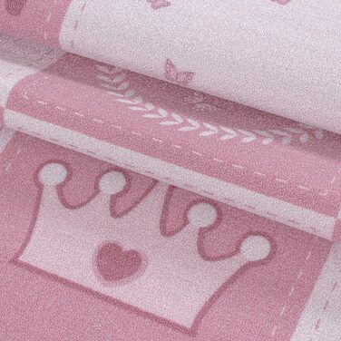 Дитячий килим SIMPEX KinderTeppich, принцеса, рожевий, 80x120 см, для дівчаток, в кімнату