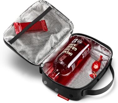 Термосумка Reisenthel Thermocase – компактна сумка-холодильник для косметики, ліків, перекусів та іншого – з водонепроникного матеріалу (Glossy Dots Black)