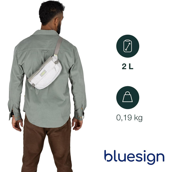 Arcane Hip Bag Earth Pediment Grey Block OS - поясна сумка, сірий колір