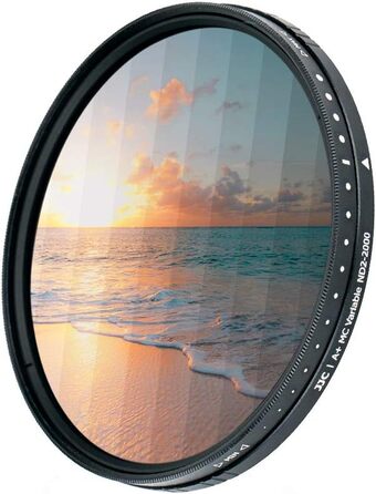 JJC 67mm змінний ND-фільтр (ND2 - ND2000): нейтральний, 18-шарова покриття, HD скло, для DSLR, пейзажна фотографія