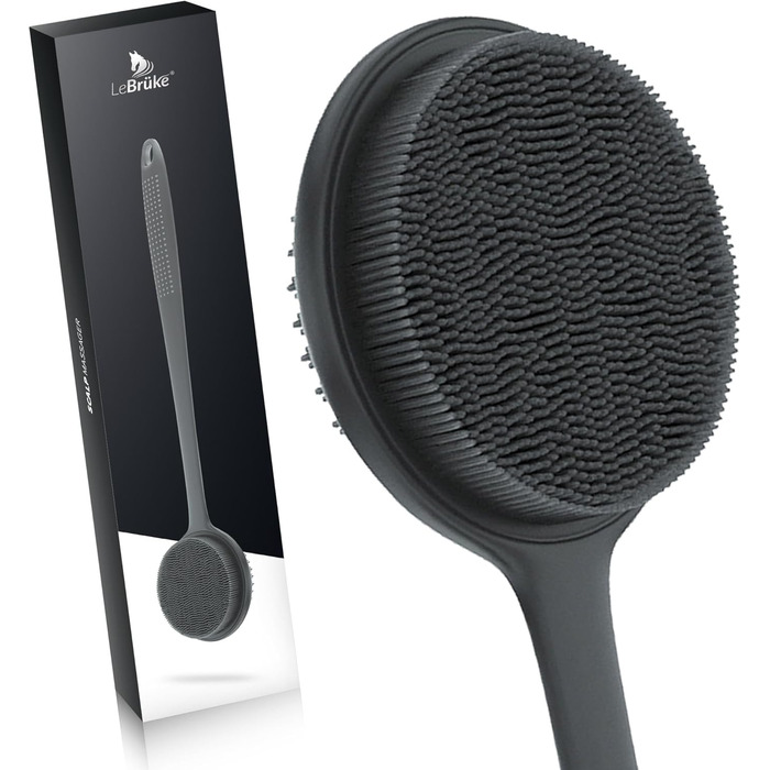 Силіконова щітка для спини Lebrüke® - Скребок для тіла з довгою ручкою для душу