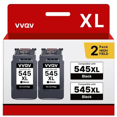 Картриджі VVQV PG-545 XL чорні для принтерів Canon Pixma TS3350, MX495, TR4550, TS3150, TR4551, MG2550s, MG2555s, TS3151, MG3050, MG2950, TS205 (комплект 2 шт)