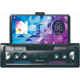Pioneer SPH-10BT 1-DIN автомагнітола з Bluetooth, USB, RDS, підтримкою Android та iPhone, сумісна з MP3, WMA, WAV, FLAC, керування через Smart Sync App