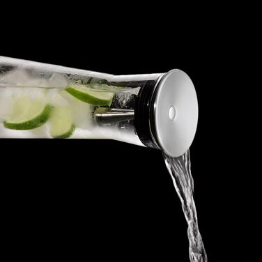 Bohemia Cristal 093 006 103 SIMAX Carafe approx. 1100 ml made of heat-resistant borosilicate glass with a practical stainless steel spout 