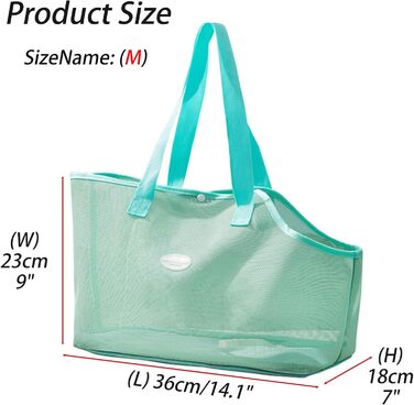 Сумка-переноска для собак та котів, Soer - дихаюча сітка, пляжна сумка, переноска для цуценят, Outdoor, Travel (Зелений, M)