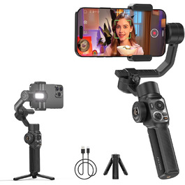 ZHIYUN Smooth-5S AI: Стабілізатор для смартфона з AI-трекером та штативом | Gimbal для Vlog, YouTube, TikTok