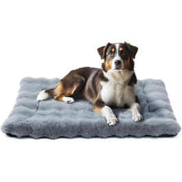 М'яка килимок-підстилка для собак Mora Pets: неслизька, тепла, сіра, 76 x 48 см