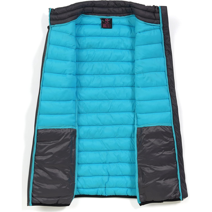 Жіночий теплий пуховий жилет itte Donkey Andy для туризму, подорожей та повсякденного носіння (сірий, L)