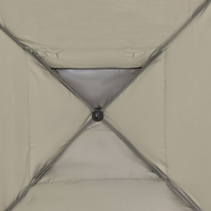 Outsunny Garden Gazebo 2.95x2.95m Folding Gazebo Pop-up with Stakes & Tie-Down Ropes Made of Oxford Fabric UV Protection Black