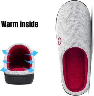 Тапочки додому Mishansha з піною Memory Foam для чоловіків та жінок, сірі, розмір 36-47