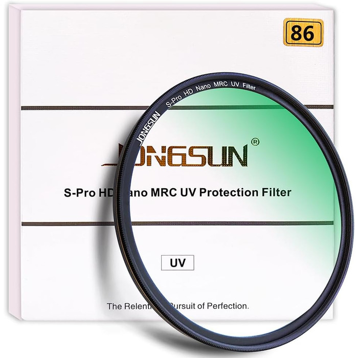 Фільтр UV JONGSUN 86mm S-Pro HD Nano MRC з багатошаровим покриттям B270 для захисту від ультрафіолету