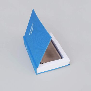 Фляга-секрет Suck UK 'The Good Book' (120мл, нержавіюча сталь, блакитна)