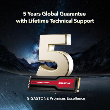 Gigastone SSD Gen4 2TB: Швидкий NVMe PCIe 4.0 SSD для ПК, ноутбука, PS5 з радіатором
