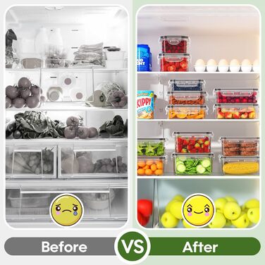 Набір контейнерів для зберігання продуктів 54 шт. з кришками, BPA-free, витікання неможливе, пластикові контейнери для кухні та комори