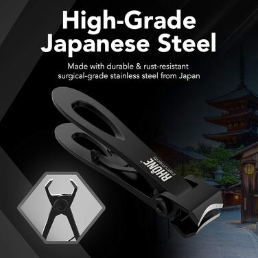 Кусачки для нігтів Rhône Instruments Nagelknipser 420J2 хірургічна сталь (Японія), широкі губки, для товстих нігтів, професійні манікюрні