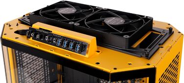 Корпус ПК Thermaltake The Tower 600 ATX з вертикальним дизайном, 3 скляні панелі, 2 вентилятори 140mm, підтримка радіаторів 420/360mm, USB-C, білий (Bumblebee)