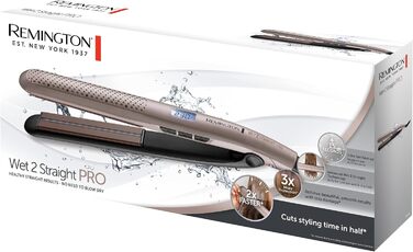 Випрямляч для волосся Remington Wet2Straight Pro S7970 - для мокрого та сухого волосся, LCD-дисплей, 140-230°C