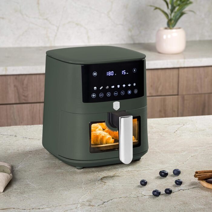 Фритюрниця Berlinger Haus Leonardo Collection 5L з цифровим дисплеєм та 8 автоматичними програмами, 1400 Вт, без олії