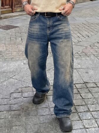 Чоловічі джинси Baggy JMIERR Y2K Wide Leg сірі (1haze) Розмір L