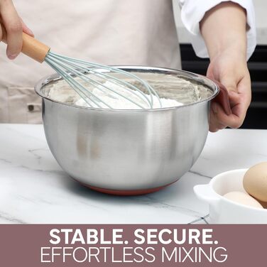 Набір місок для змішування Cook With Color з нержавіючої сталі та мірних склянок, 11 шт. (Рожевий)