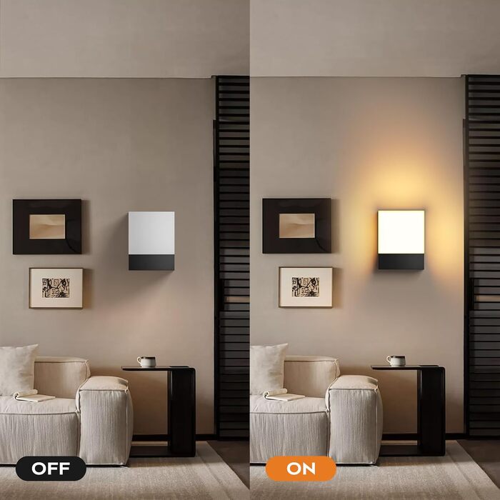 LED вулична бра IP65: сучасна алюмінієва вулична лампа для дому та саду, тепле світло, вологостійка, для дому, саду, на вулицю, на сходи, у коридор (1 шт.)