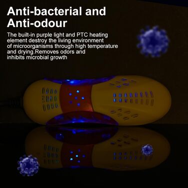 Електричний сушильник для взуття Flintronic: сушильник для черевиків, рукавичок, шкарпеток. Білий (жовтий)