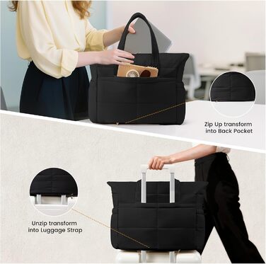 Сумка для ноутбука LOVEVOOK, чорна, 15.6 дюймів (для жінок)