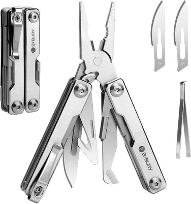 Мультитул BIBURY Mini 10-в-1: кусачки, пінцет, склобій, інструмент для кемпінгу та відпочинку на природі