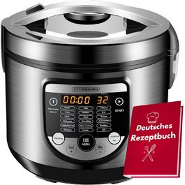 18-in-1 Multi Cooker Slow Cooker | 900 Watts | 5 Liters | Rice Cooker | Steamer | Food Warmer | Sauté Pan | Yogurt Maker | Multi Cooker | Pressure Cooker | Hot Cooker | Cooker