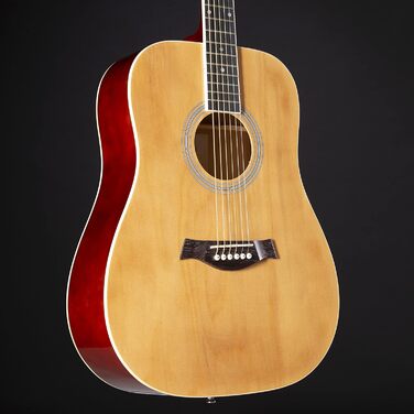 Акустична гітара Red Hill D-1-CE Dreadnought з Cutaway та верху з липи, електроакустична гітара з підсилювачем