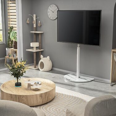 Adjustable TV Floor Stand for 32-65 inch LED LCD OLED TVs - Swivel & Height Adjustable, up to 40kg, Cable Management