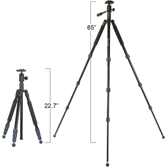Штатив для камери Ravelli APGL5 Digital - чорний (167 см, кулькова головка)