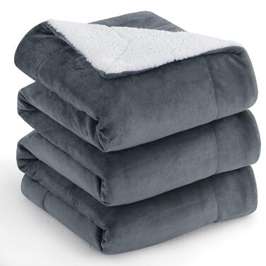 Плед Aisbo Warm Kuscheldecke: м'який та затишний, 150x200 см, 220x240 см, антрацит