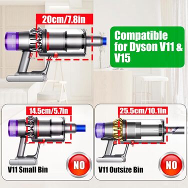 Контейнер для пилососа Dyson V11 V15 SV14 SV15 SV22, великий об'єм, оригінальна запчастина 969509-01