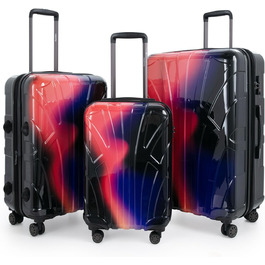 Чохол-валіза Hartschalen XL з TSA, 96-110 л, ABS Матовий (Неоновий червоний, SET)