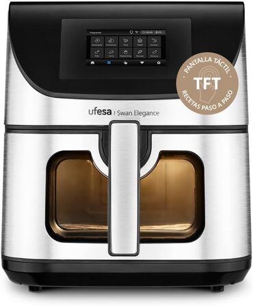 Фритюрниця Ufesa Phantom AF5000 з гарячим повітрям, 5л, Wi-Fi, LED-дисплей, 1500W, Amazon Exclusive