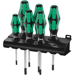 Набір викруток Wera 367/6 Kraftform Plus TORX, 6 шт. з підставкою