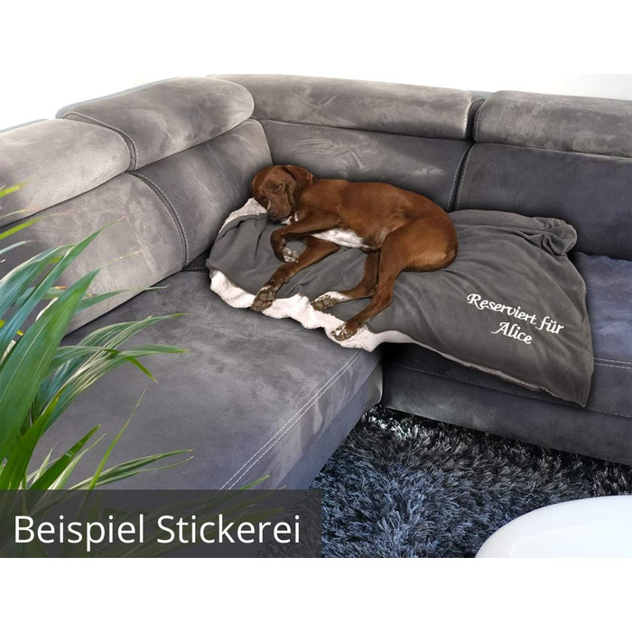 Персоналізована ковдра для собак з іменем, XL, 130x160 см, м'яка ковдра для собак, індивідуальний принт