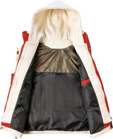 Чоловіча степкова жилетка з капюшоном. Тепла безрукавка для активного відпочинку та повсякденного носіння. Червоний колір, розмір M