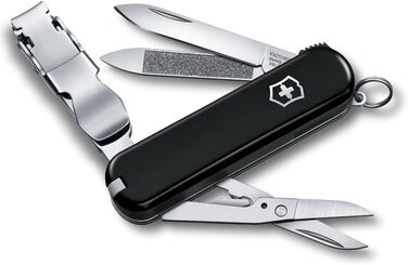 Мультитул Victorinox Nail Clip 580: 8 функцій, манікюр, педикюр, червоний та чорний